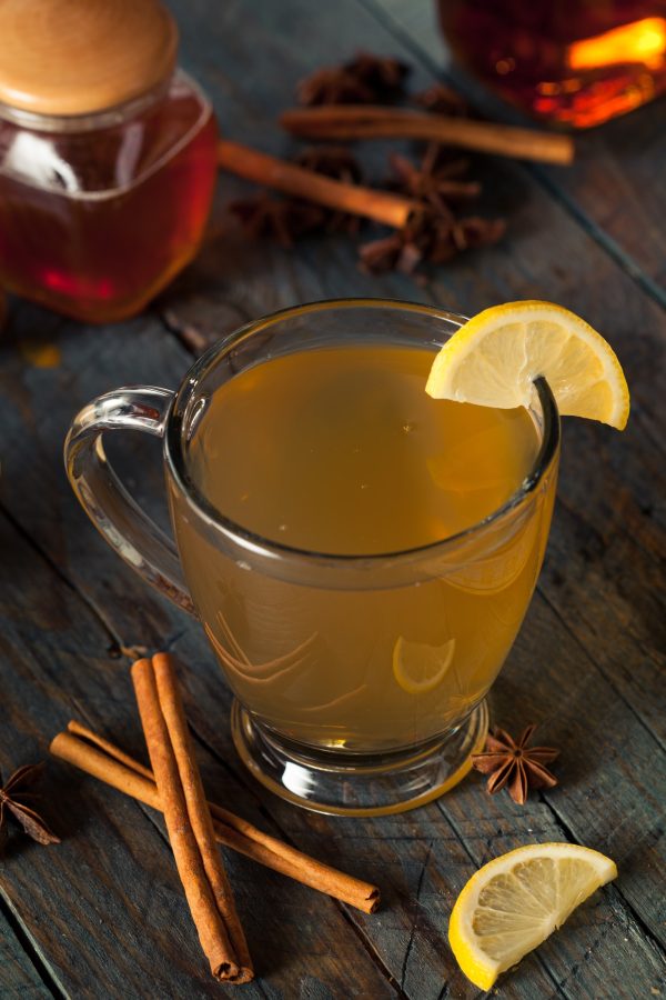 Warm Hot Toddy with Lemon